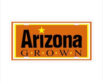 Matrícula de motocicleta y bicicleta con diseño novedoso de Arizona Grown