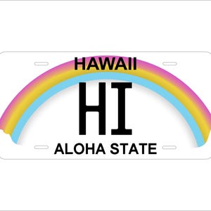 Hawaii 1991 Custom Personalized Novelty ATV Moped Mini Bike License Plate