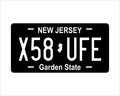 New Jersey Black Garden State Custom Personalized Novelty ATV Auto Moto Mini Bike Bicycle License Plate