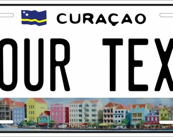 Curacao License Plate Personalized Custom ATV Mini Bike Moped