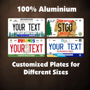 Durango Mexico Custom Personalized Novelty ATV Moped Mini Bike Key Chain License Plate