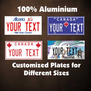 Canada Flags Military Nunavut Yukon Custom Personalized Novelty ATV Moped Mini Bike Key Chain License Plate