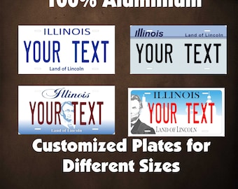 Illinois 1955 to Present Custom Personalized Novelty ATV  Auto Moto Mini Bike License Plate