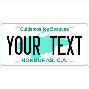 Honduras Custom Personalized Novelty ATV Moped Mini Bike License Plate