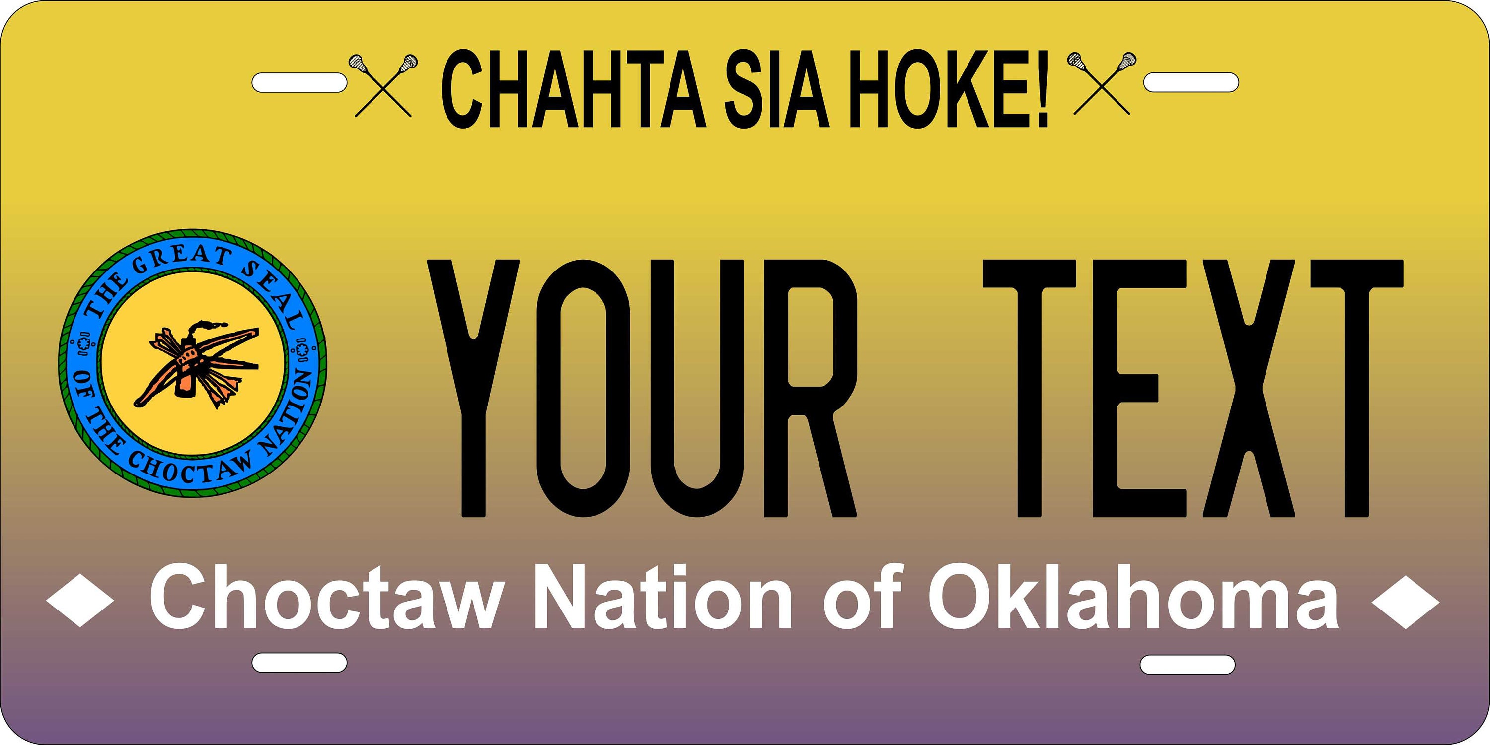 Oklahoma Tribal License Plates (Choctaw Vehicle Tags)