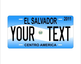 El Salvador 2011 Custom Personalized Novelty ATV Moped Mini Bike License Plate