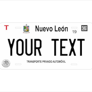 Nuevo Leon 2017 Mexico Custom Personalized Novelty ATV Moped  Mini Bike License Plate
