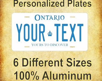 Ontario 1997 Canada - Yours To Discover Custom Personalized Novelty ATV Moped Mini Bike License Plate