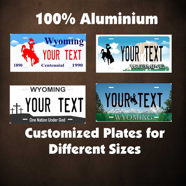 Wyoming License Plate Etsy
