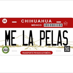 Chihuahua 2016 Mexico Custom Personalized Novelty ATV Moped Mini Bike License Plate