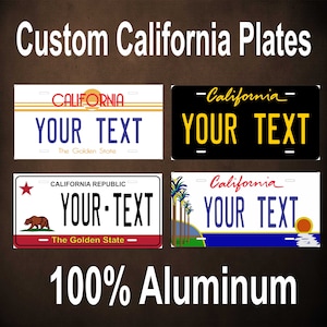 California Custom Personalized Novelty ATV Auto Moto Mini Bike Bicycle Key Chain License Plate
