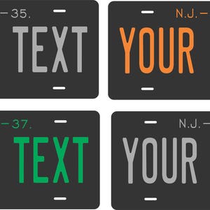 New Jersey 1935 to Present Custom Personalized Novelty ATV Moped Mini Bike Key Chain License Plate image 3