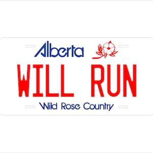 Alberta Canada - Rose Country Custom Personalized Novelty ATV Moped Mini Bike License Plate