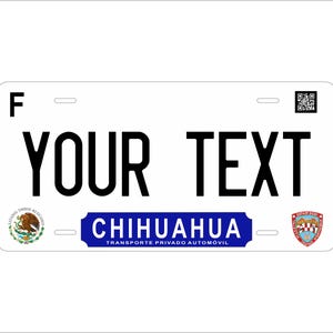 Chihuahua 2017 Mexico Custom Personalized Novelty ATV Moped  Mini Bike License Plate