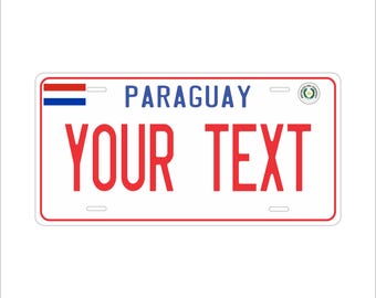 Paraguay 2002 Custom Personalized Novelty ATV Moped Mini Bike License Plate