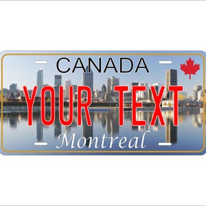 Montreal Quebec Canada Custom Personalized Novelty ATV Moped Mini Bike License Plate