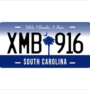 South Carolina 2016 Custom Personalized Novelty ATV Moped Mini Bike License Plate
