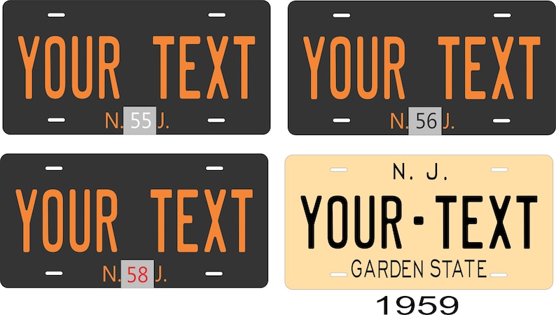 New Jersey 1935 to Present Custom Personalized Novelty ATV Moped Mini Bike Key Chain License Plate image 8