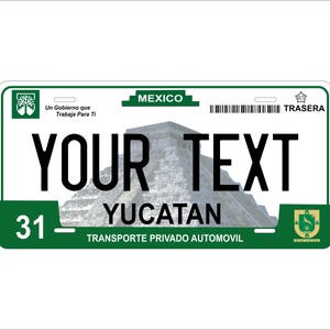 Yucatan 2015 Mexico Custom Personalized Novelty ATV Moped Mini Bike License Plate