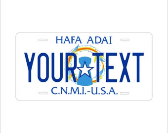 Northern Mariana Islands (CNMI) Custom Personalized Novelty ATV Auto Mini Bike License Plate