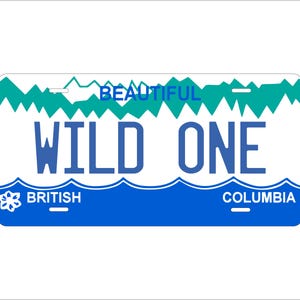 British Columbia Canada Custom Personalized Novelty ATV Auto Mini Bike License Plate