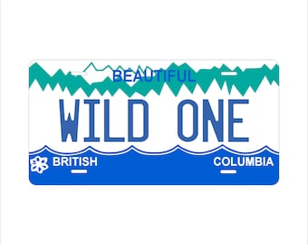 British Columbia Canada Custom Personalized Novelty ATV Auto Mini Bike License Plate