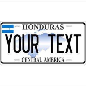 Honduras Karte Benutzerdefinierte personalisierte Neuheit ATV Moped Mini Bike Nummernschild