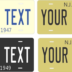 New Jersey 1935 to Present Custom Personalized Novelty ATV Moped Mini Bike Key Chain License Plate image 6