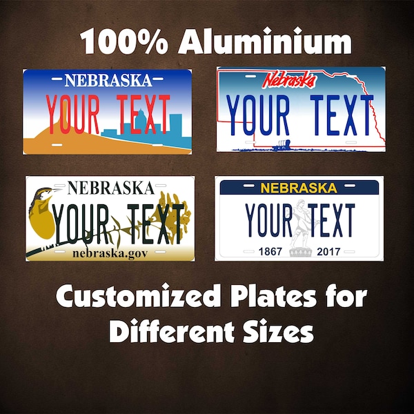 Custom Nebraska License Plate Etsy