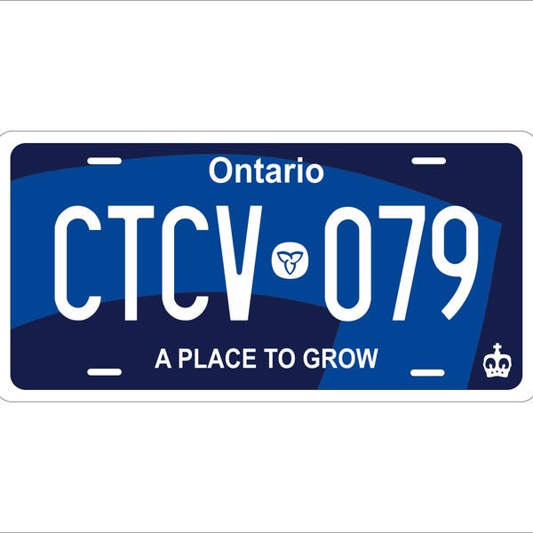 Ontario 2019 Canada - A Place to Grow Custom Personalized Novelty ATV Moped Auto Moto Mini Bike License Plate