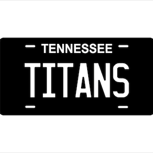 Tennessee Black  Custom Personalized Novelty ATV Moped Mini Bike Auto Moto License Plate