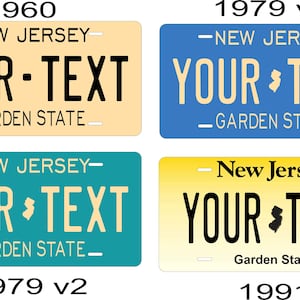 New Jersey 1935 to Present Custom Personalized Novelty ATV Moped Mini Bike Key Chain License Plate image 9
