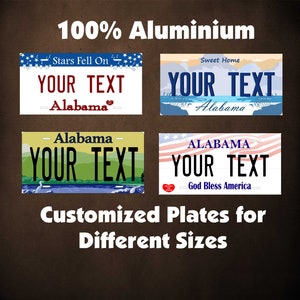 Alabama 1957 to Current Custom Personalized Novelty ATV Auto Moto Mini Bike Key Chan License Plate