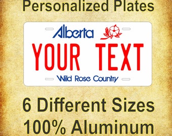 Alberta Canada - Rose Country Custom Personalized Novelty ATV Moped Mini Bike License Plate