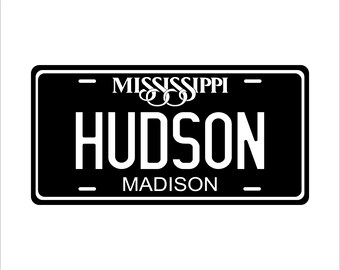 Placa personalizada Magnolia Black para ATV, minimoto, motocicleta y ciclomotor