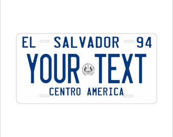 El Salvador 1994 Custom Personalized Novelty ATV Moped Mini Bike License Plate