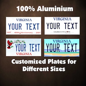 Virginia 1953 Custom Personalized Novelty ATV Moped Mini Bike Bicycle Tag Key Chain  License Plate