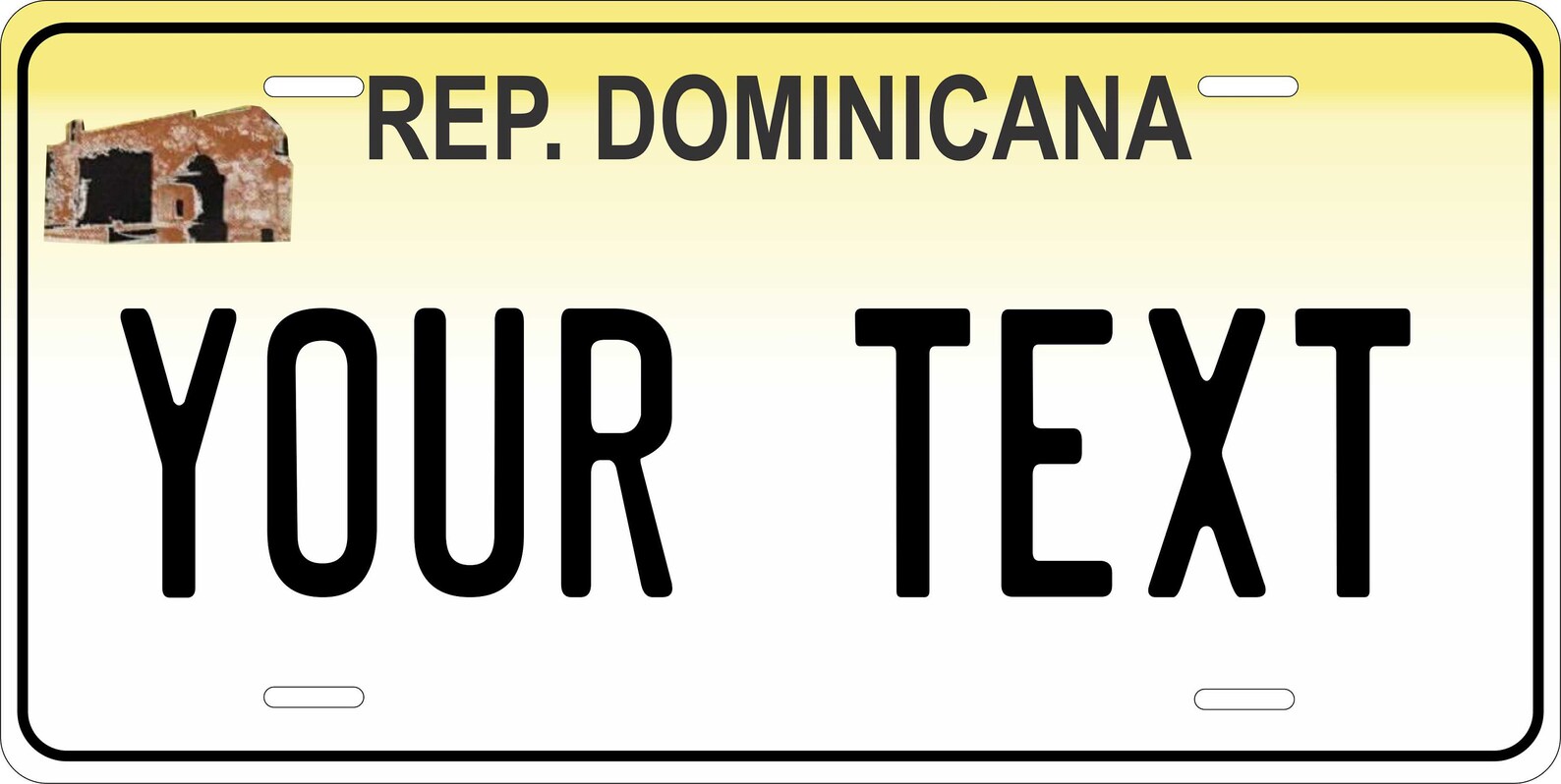 Rep Dominicana 2003 License Plate Personalized Custom ATV Mini Etsy
