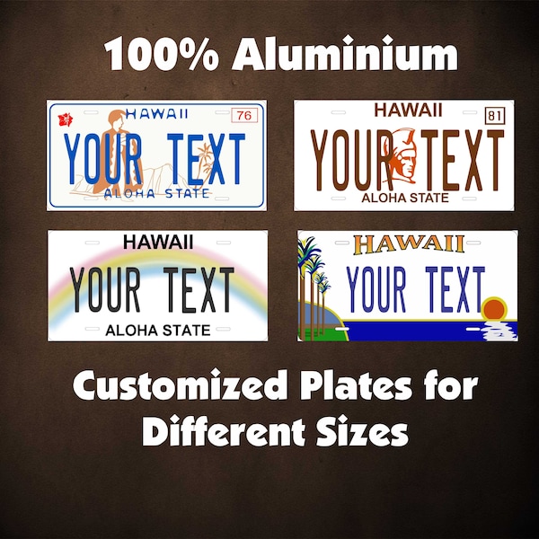 Hawaii Custom License Plate Etsy