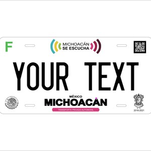 Michoacan 2019 Mexico Custom Personalized Novelty ATV Moped Mini Bike License Plate