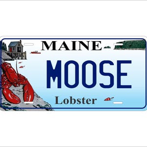 Maine Lobster Benutzerdefinierte personalisierte Neuheit ATV Moped Fahrrad Mini Fahrrad-Kühlschrankmagnet Schlüsselanhänger Nummernschild