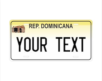 Rep Dominicana 2003 License Plate Personalized Custom ATV Mini Bike Moped Auto