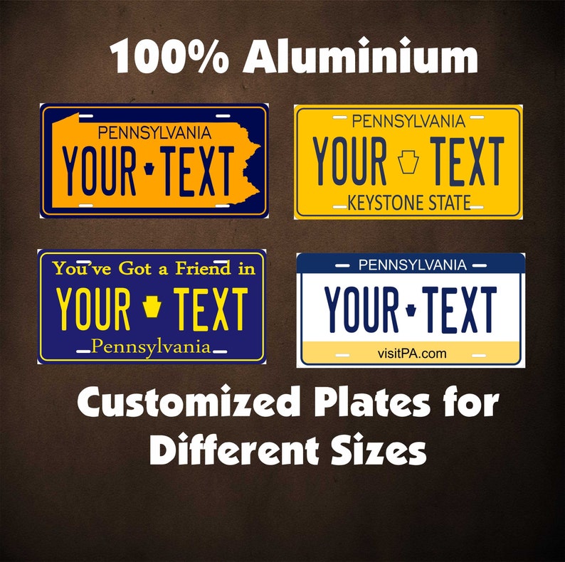 AL PERSONALIZED USA BICYCLE PLATE