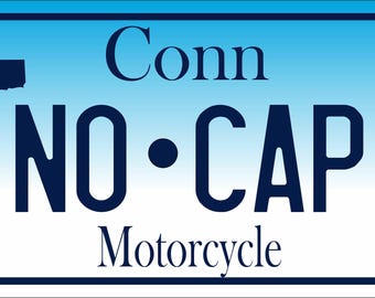 Placa de matrícula personalizada para ATV, réplica de motocicleta, tamaño réplica de Connecticut