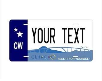 Placa de matrícula personalizada para minimoto ATV personalizada con puente de Curazao