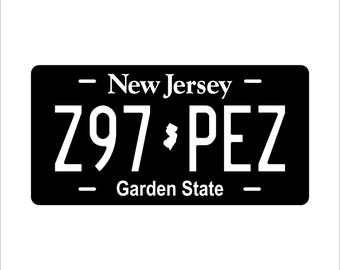 Placa personalizada Garden Black 1 para ATV, minimoto, motocicleta o ciclomotor.