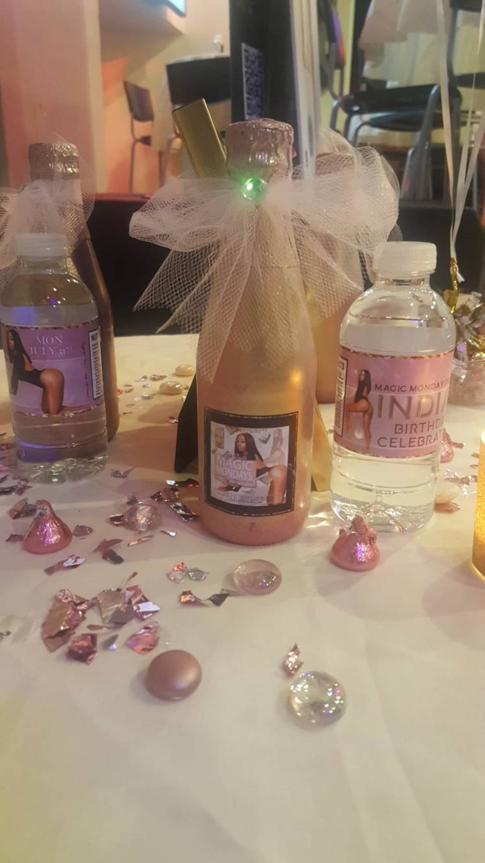 6 Custom Painted and Labeled Mini Apple Cider Bottles Etsy