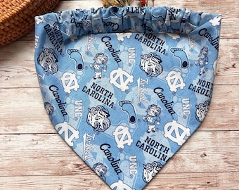 UNC Tar Heels Dog Bandana - Scrunchie Pet Scarf