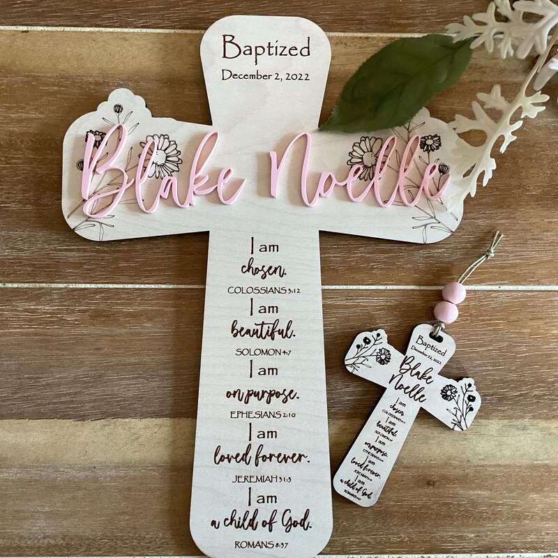 Baptism Cross - Etsy