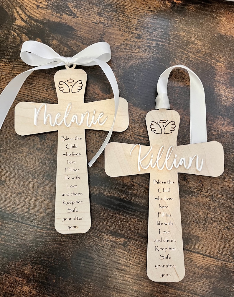 Personalized Crib Cross Baby Shower Gift New Baby Gift Etsy